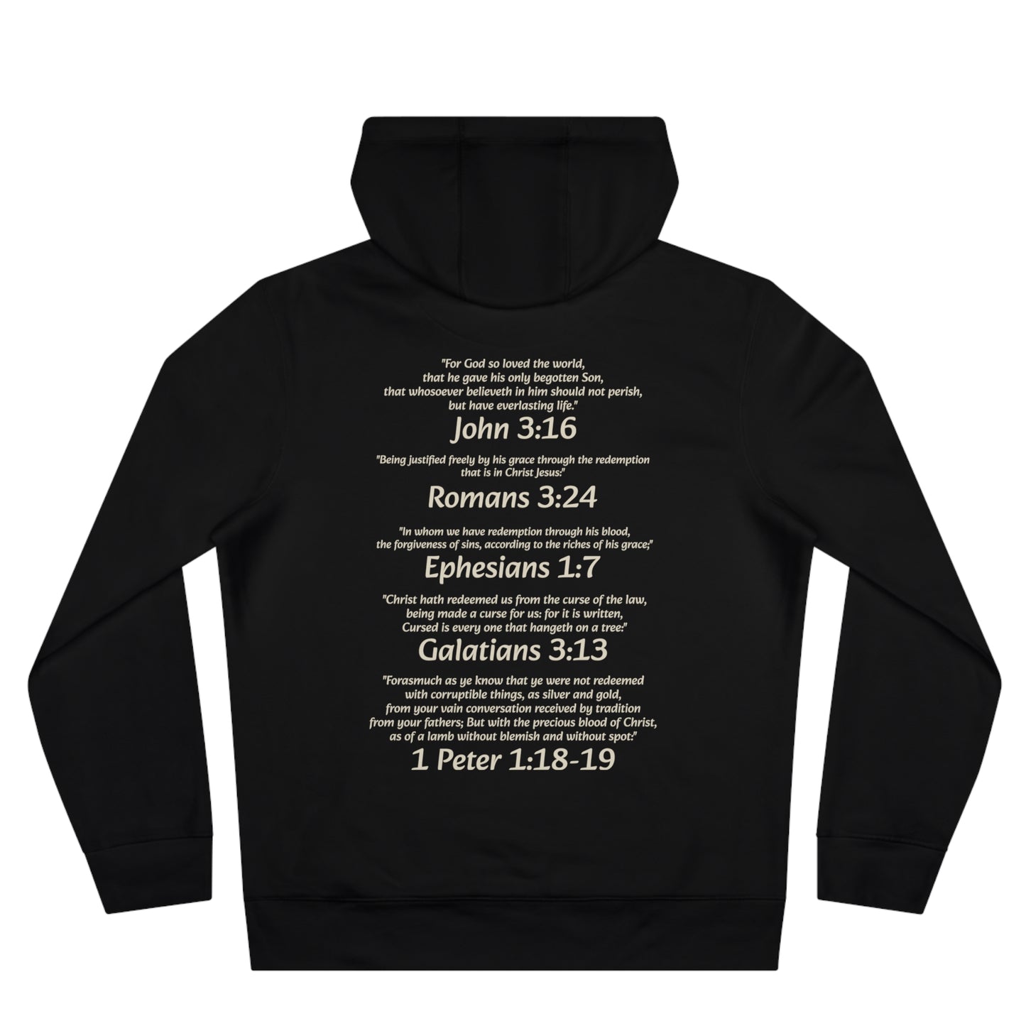 "Redeemed Through Him" Unisex Hoodie